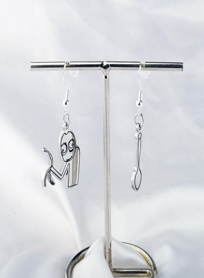 FAADBUK Cartoon Series Inspired Gift Rusty Spoons Charm Cartoon Movie Earring for Her (Rusty Spoons Earring) - Image 3
