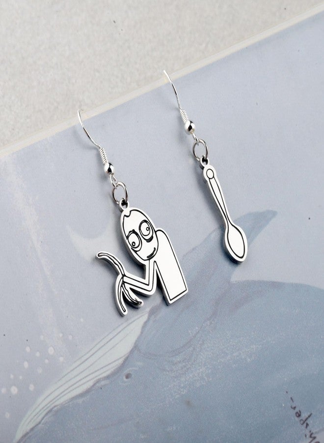 FAADBUK Cartoon Series Inspired Gift Rusty Spoons Charm Cartoon Movie Earring for Her (Rusty Spoons Earring) - Image 5