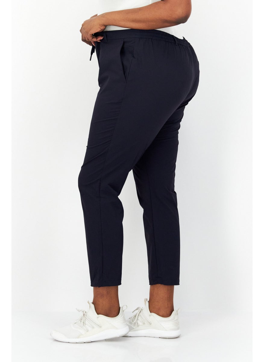 Tchibo Women Sportswear Fit Training Track Pants, Navy  - Image 4