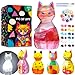FUNZBO Paint Your Own Cat Lamp Kit Arts and Crafts Supplies Kitten Painting for Kids Teens DIY Night Light Toy for Girls Boys Age 3 4 5 6 7 8 9 10 11 12 13 Birthday Gifts - Image 3