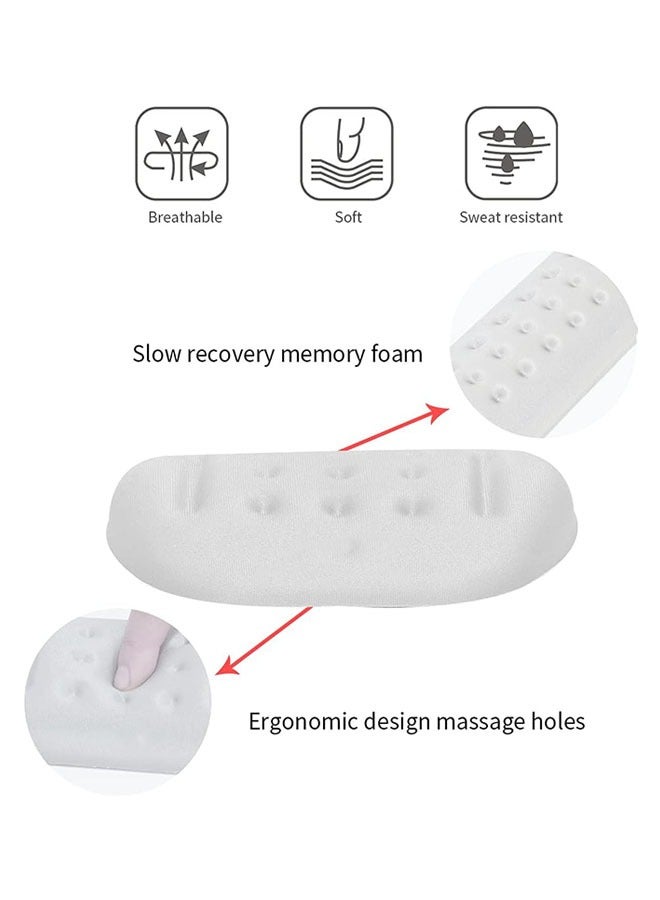 Arabest Keyboard Wrist Rest Pad and Mouse Wrist Rest Pad, Soft Memory Foam Ergonomic Hand Wrist Support for Computer, PC, Laptop, Comfort with Massage Hole for Productive Typing and Gaming (Grey) - Image 5