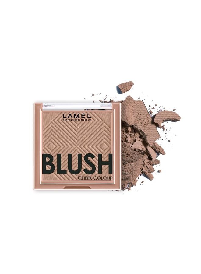LAMEL Blush Cheek Taupe Color Mini - Natural, Lightweight, Smooth, Blendable Powder - Enhances & Defines Shapes & Features - Shading & Contouring - 4 Universal Shades - Cruelty Free - № 404 (Taupe) - - Image 1