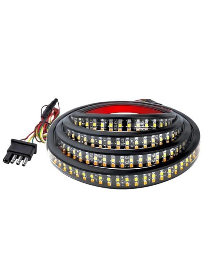 MTRPS 48" Truck Tailgate Light Bar, Triple Row Bright Flexible Strip w/Sequential Turn Signal Brake Reverse Light, IP67 Waterproof Stop Turn Signal Backup LED Strip for Pickup Trailer SUV - Image 1