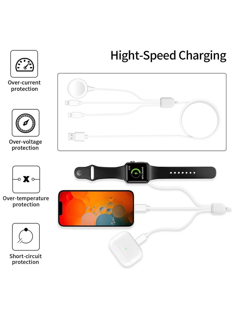 ELTRAZONE 3 in 1 Magnetic Wireless Charger Adapter For Apple iWatch - Image 3