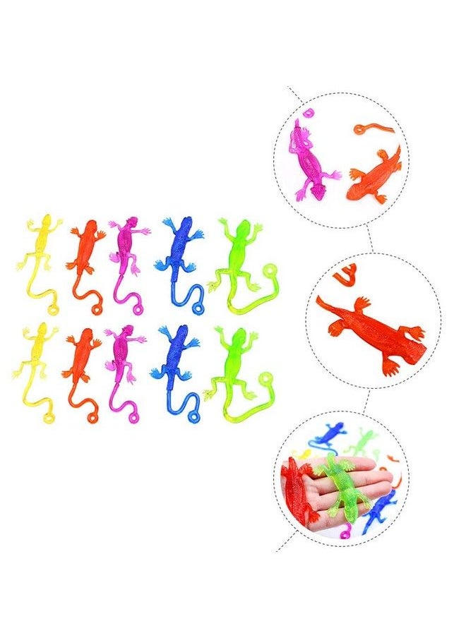 NUOBESTY - Stretchy Sticky Lizards Toys Elastic Lizard Toys Stretchy Sticky Animal Toys For Party Favors Birthday Gifts Classroom Prizes Goodie Bag 12Pcs - Image 1