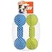 Nerf Dog Chewable Barbell Dog Toy Lightweight Durable and Water Resistant 75 Inches For MediumLarge Breeds Two Pack Blue and Green 8953 - Image 3