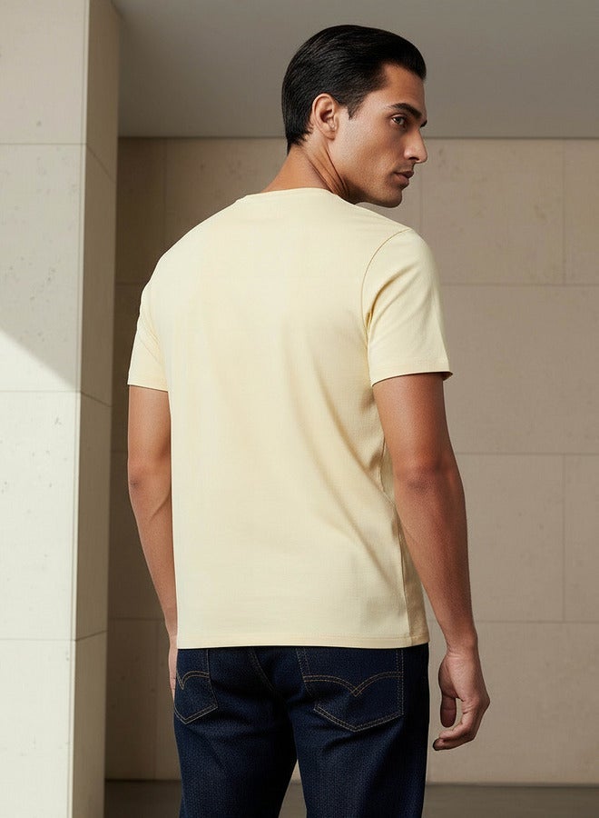 Iconic Men Slim Fit Crew Neck Short Sleeve Printed T-shirt - Image 3