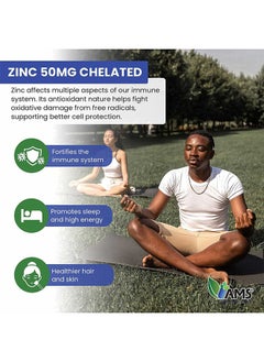 AMS Chelated Zinc 50 mg Tablets 60's  - Image 4