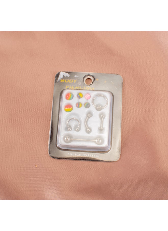 Generic Set of Silver Stainless Steel Body Piercing  - Image 2