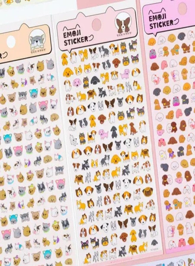 PROBABE Plastic Cute Animal Emoji Face 3D Sticker Set for Kids - 6 Sheet Manual Kawaii Dog, Cat, Panda, Bunny & Bear Expression Stickers for Kids, Crafts, Scrapbooking, Phone, Laptops Decoration - Image 5