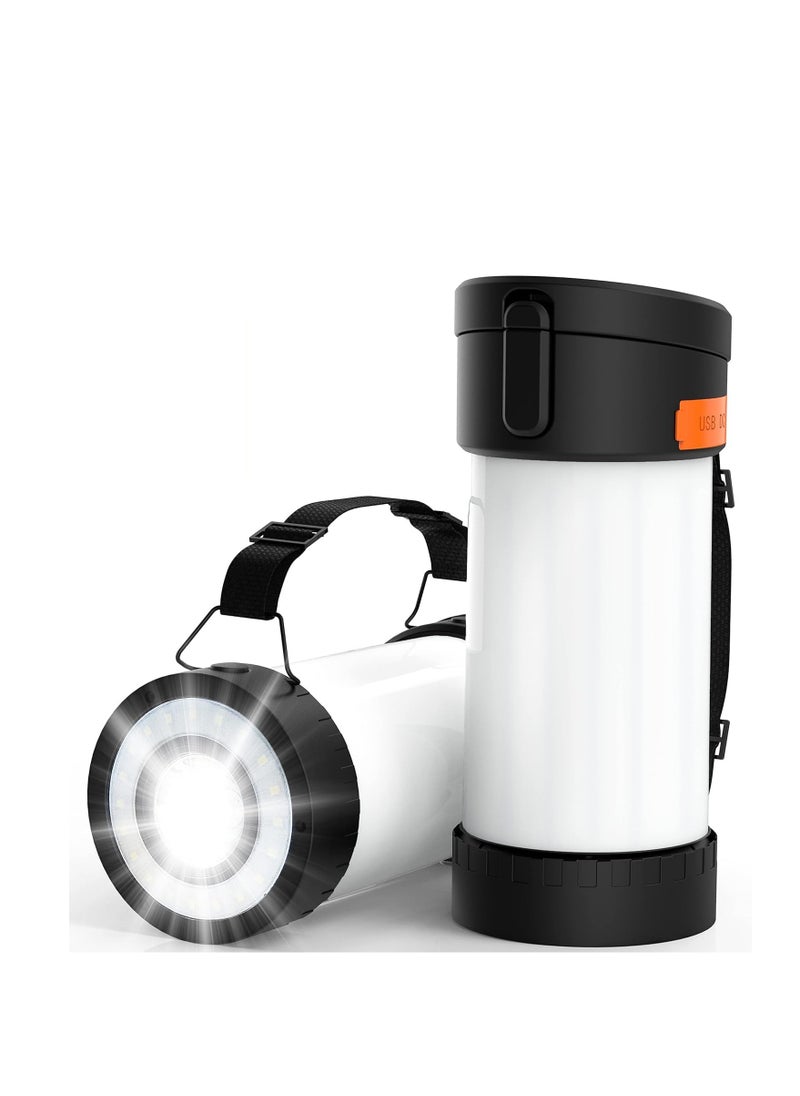 Excefore Rechargeable LED Camping Lantern, 4000mAh Battery Powered Lantern with 10 Light Modes, Outdoor Tent Light Reading Lamp Flashlight for Power Outages, Hurricane, Emergency, Camping, Home  - Image 1