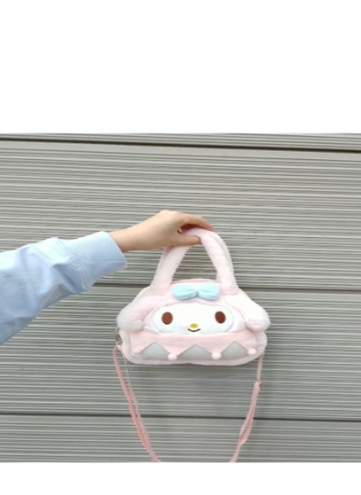 Sanrio - Melody Plush Crossbody Bag with Adjustable Shoulder Strap Wallet Purse Shoulder Bag Coin Pouch Accessories for Women Girls - Image 1