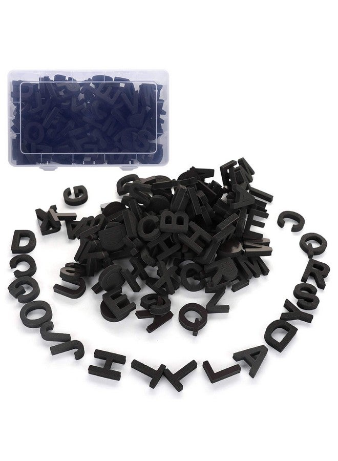 Firlar 124Pcs Magnetic Letters Uppercase Alphabet Abc Magnets For Fridge Refrigerator Foam Alphabet Letters Refrigerator Magnets Educational Tools For Spelling And Learning Black - Image 1