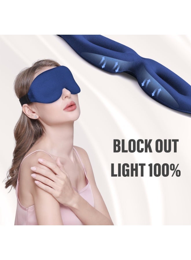 Zero Pressure 3D Sleep Mask, 100% Blackout & Breathable for Side Sleepers, Ultra Soft - Image 5