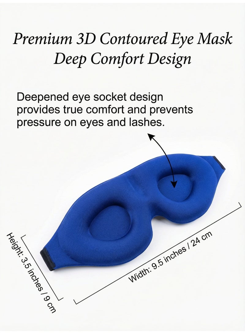Zero Pressure 3D Sleep Mask, 100% Blackout & Breathable for Side Sleepers, Ultra Soft - Image 2