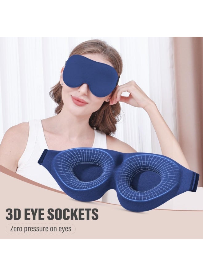 Zero Pressure 3D Sleep Mask, 100% Blackout & Breathable for Side Sleepers, Ultra Soft - Image 1