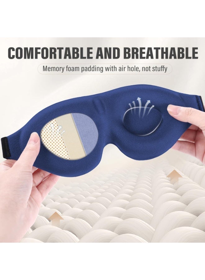 Zero Pressure 3D Sleep Mask, 100% Blackout & Breathable for Side Sleepers, Ultra Soft - Image 4