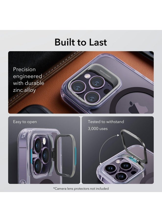اي اس ار جراب ESR لهاتف iPhone 14 Pro، متوافق مع MagSafe، حامل حلقي للكاميرا قابل للتعديل، ظهر مقاوم للخدش، حماية من الدرجة العسكرية، TPU، غطاء خلفي مغناطيسي كلاسيكي مع مسند، أرجواني  - Image 5