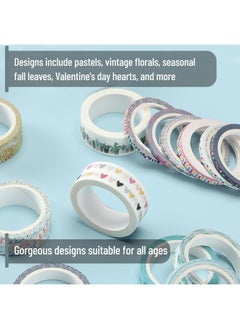 Mr. Pen Washi Tape Set, 21 Rolls, Decorative Cute Floral Washi Tape For Bible Journaling, Bullet Journal Supplies  - Image 4