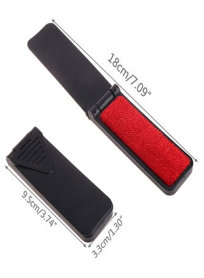 SUPIA Portable Folding Mini Lint Brush Small Travel Purse Pet Hair Fabric Remover Fabric Fluff Lint Cleaning Tool 3Pcs (Black Folder Type) - Image 5