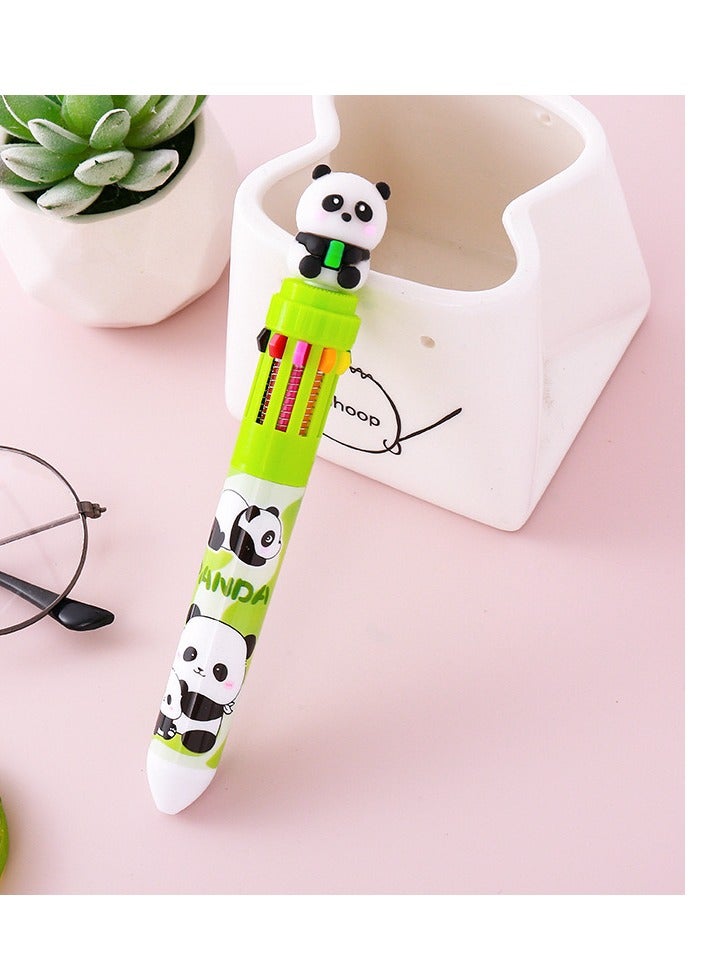 Panda 10 Ink  Color Rollerball Pen (4pcs)