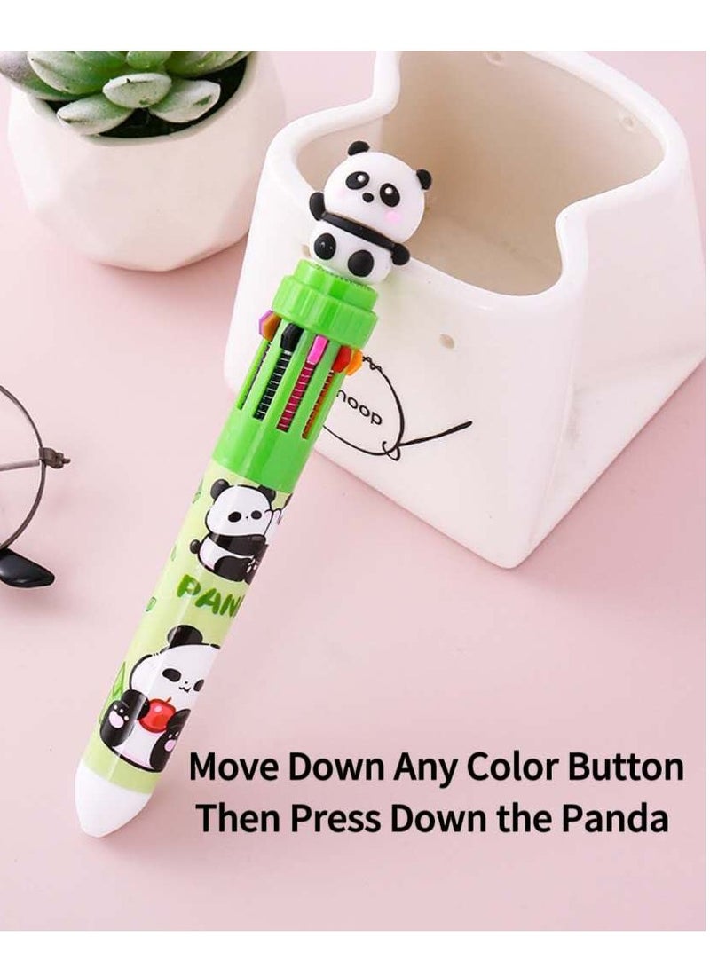 Panda 10 Ink  Color Rollerball Pen (4pcs)