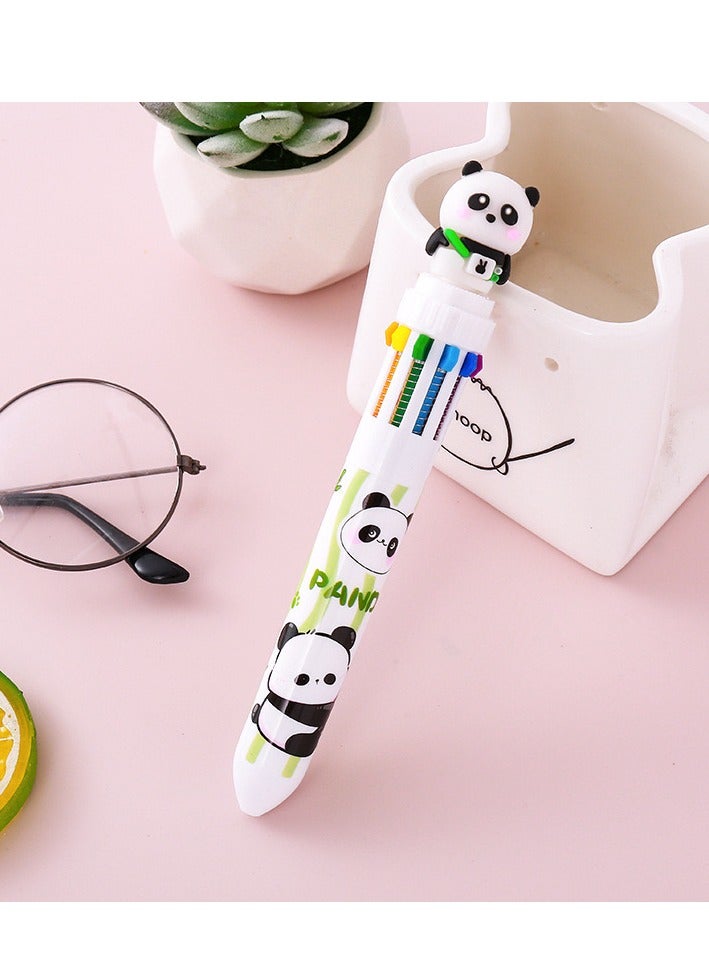 Panda 10 Ink  Color Rollerball Pen (4pcs)