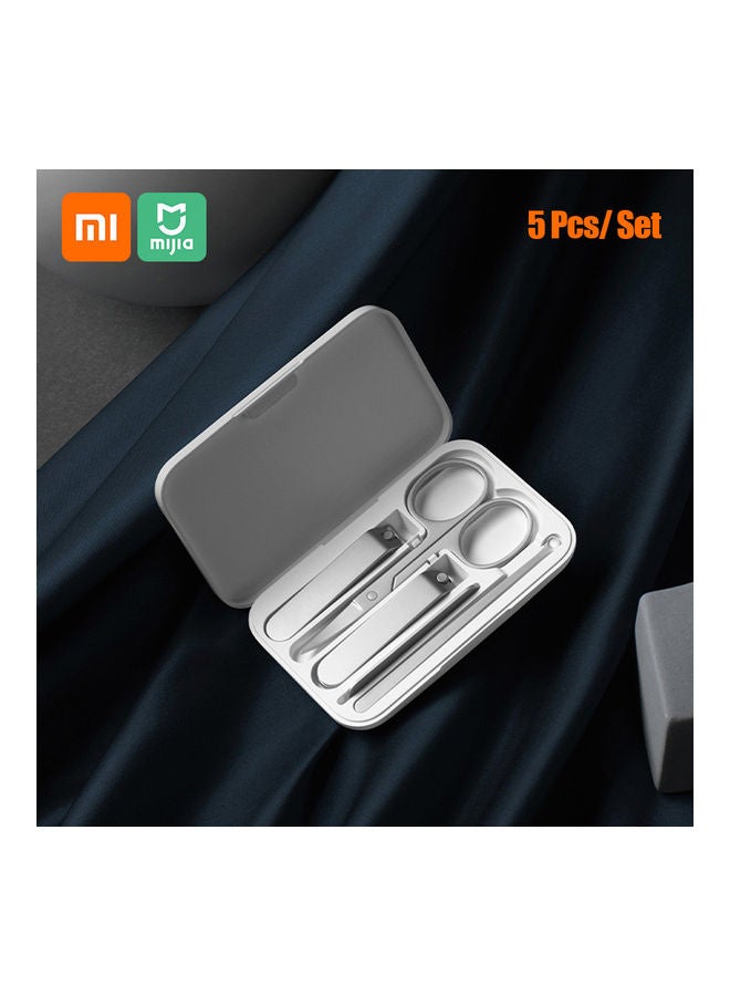 5-Piece Mijia Nail Clippers Set White - Image 1