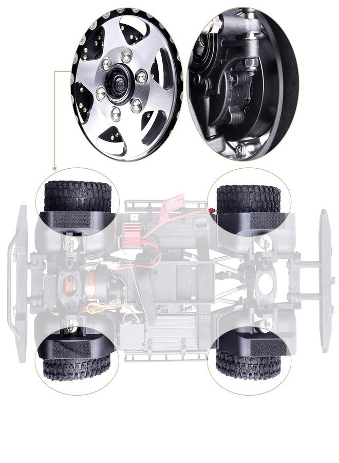 أوزان عجلات GoHobby النحاسية لعجلات Beadlock مقاس 1.9 بوصة / 2.2 بوصة لسيارات الزحف التي تعمل بالتحكم عن بعد بمقياس 1/10 (4 قطع) - Image 5