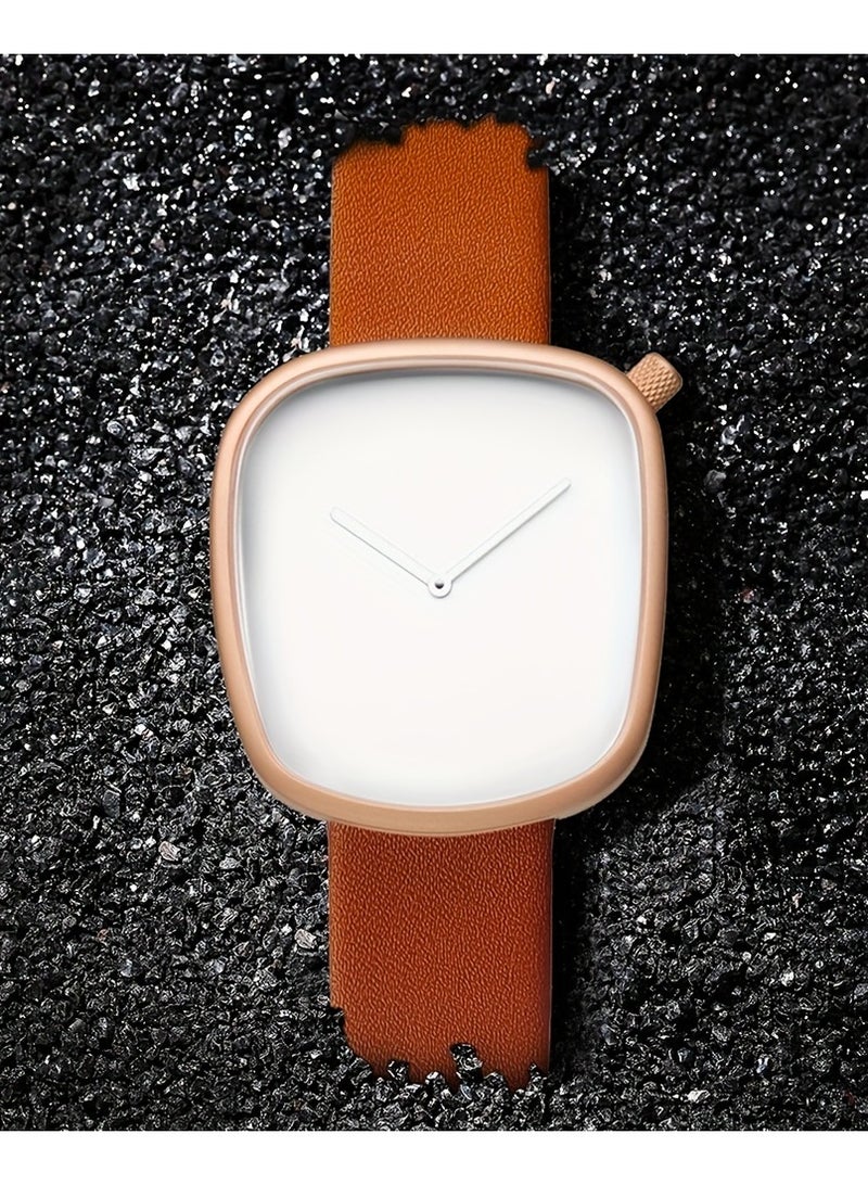 TOMI Minimalist Quartz Watch – Stylish Square Dial, Waterproof & Luminous, Perfect for Daily Wear and Gift Giving, Business Watch | Modern Quartz Watch - Image 3