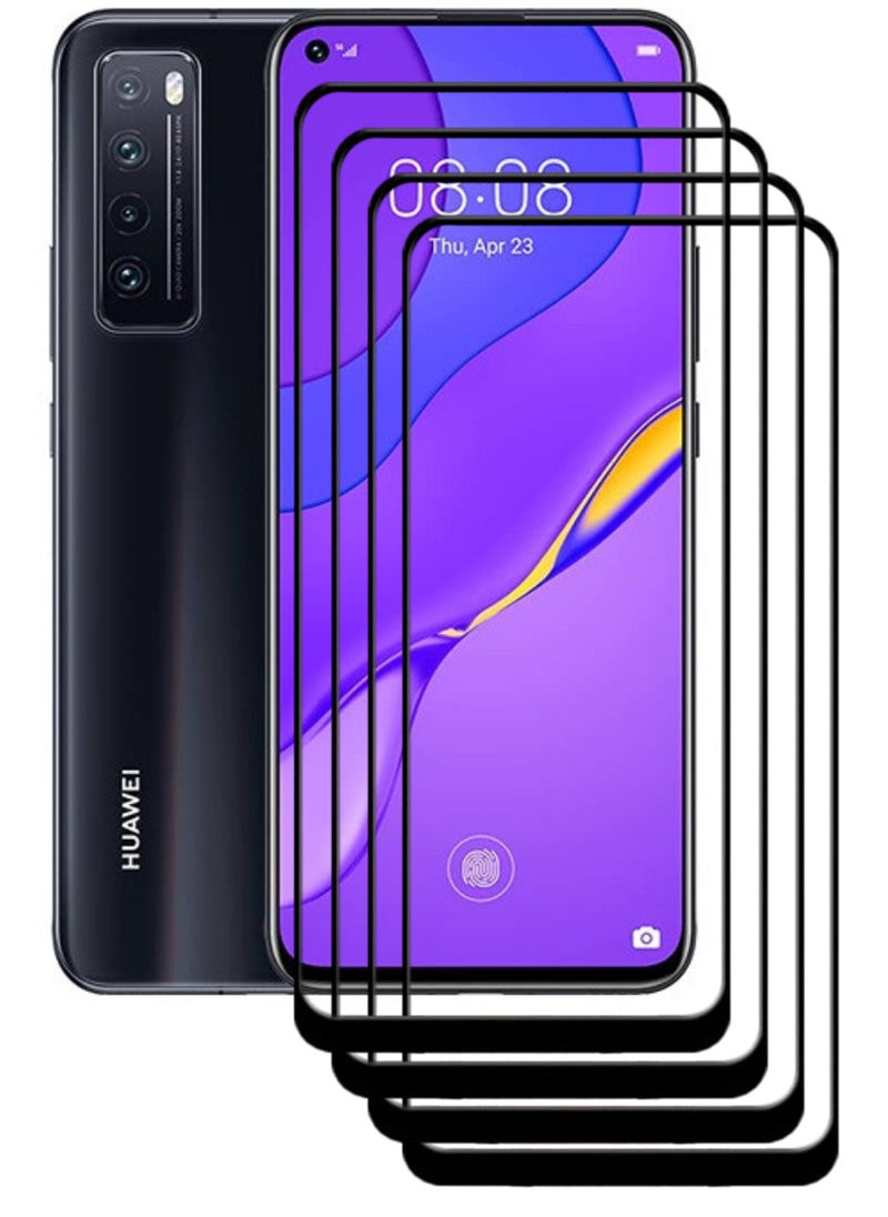 ACLIX 4 Pieces Antistatic ESD Dustproof Premium Quality High Definition Tempered Glass Screen Protector Designed For Huawei nova 7 5G - Image 1