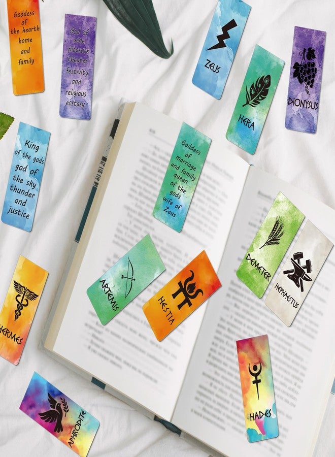 Wxiben Greek Mythologies Magnetic Bookmark - 28PCS Olympians Gods Magnetic Bookmarks The Gods of Ancient Greece Book Marks Page Magnets Marker Clip for Book Lovers Student Teacher Reading Bookish Gift - Image 5