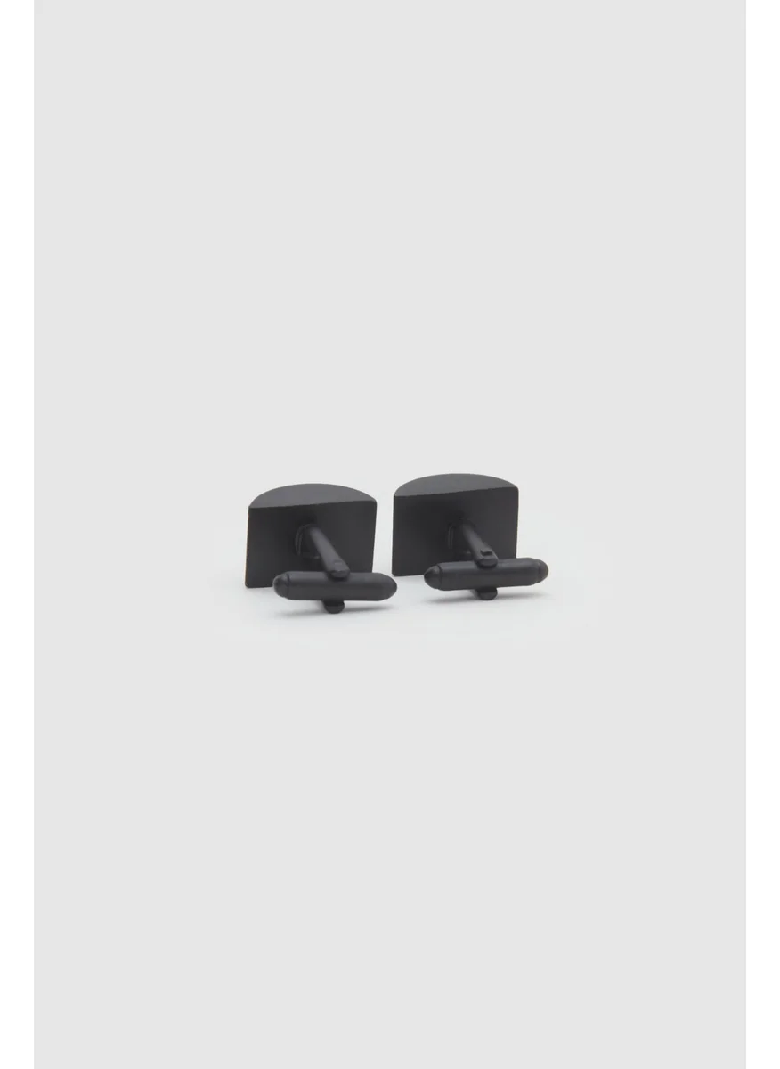 دي أس دامات Ds Groom Matte Black Cufflinks