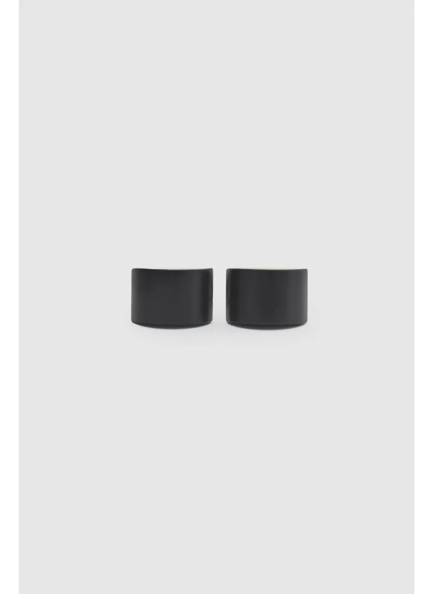 دي أس دامات Ds Groom Matte Black Cufflinks