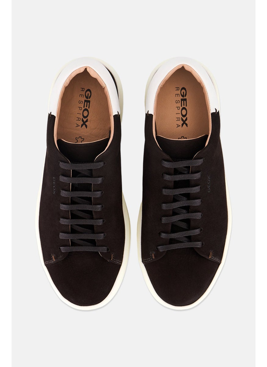 GEOX Men Lace Up Casual Shoes, Brown/White  - Image 3