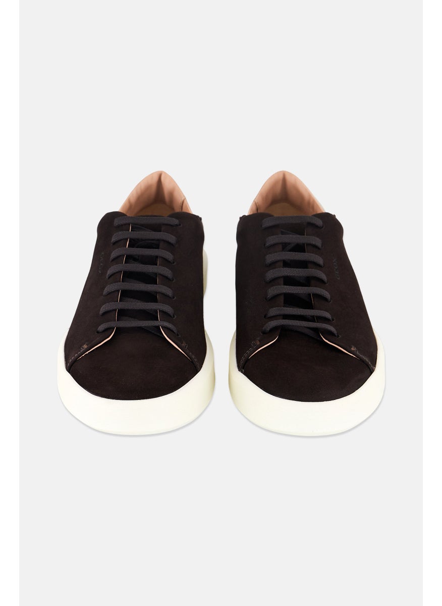 GEOX Men Lace Up Casual Shoes, Brown/White  - Image 4