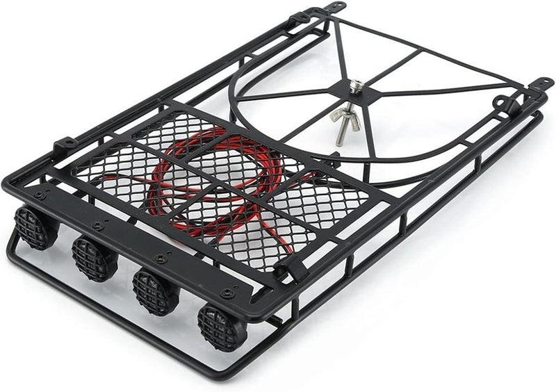 Yurefax 1:10 RC Rock Crawler Roof Rack with Lights - Image 1