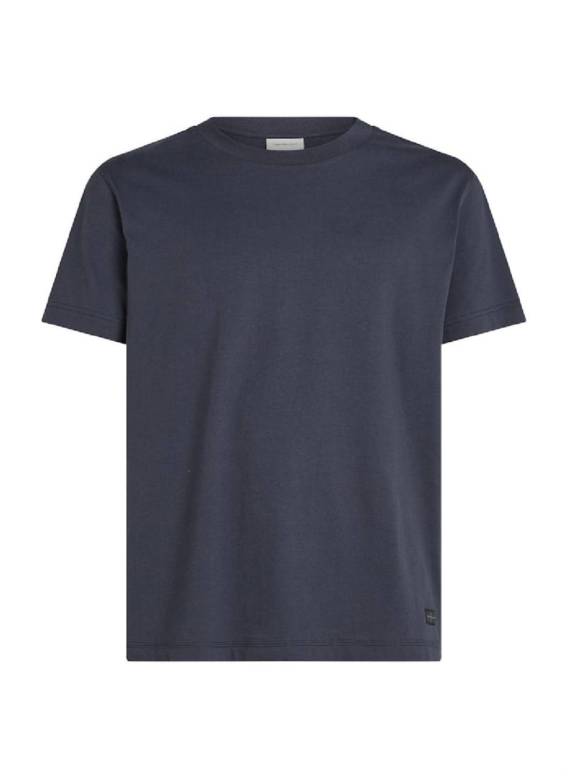 Calvin Klein Jeans Men's Cotton Badge T-Shirt - Cotton, Blue  - Image 2