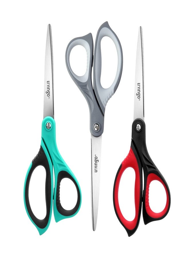 LIVINGO 3 Pack 8.5" Sharp Scissors All Purpose - Image 1