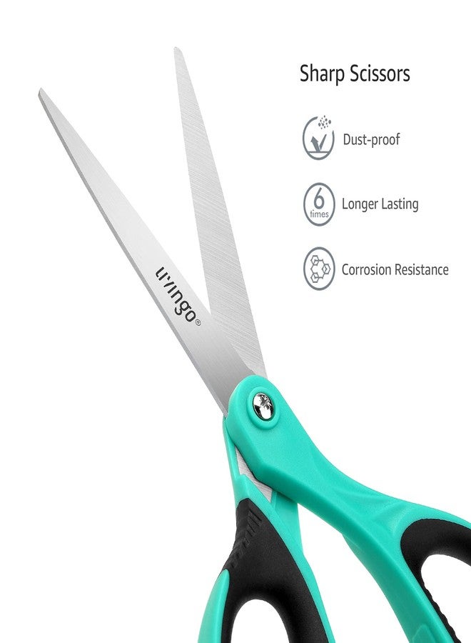 LIVINGO 3 Pack 8.5" Sharp Scissors All Purpose - Image 3
