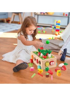 M MIAOYAN Toddlers Montessori Wooden Educational Toys for Baby Boys Girls Shape Sorting Toys Wood Preschool Learning Fine Motor Skills Game  - Image 3