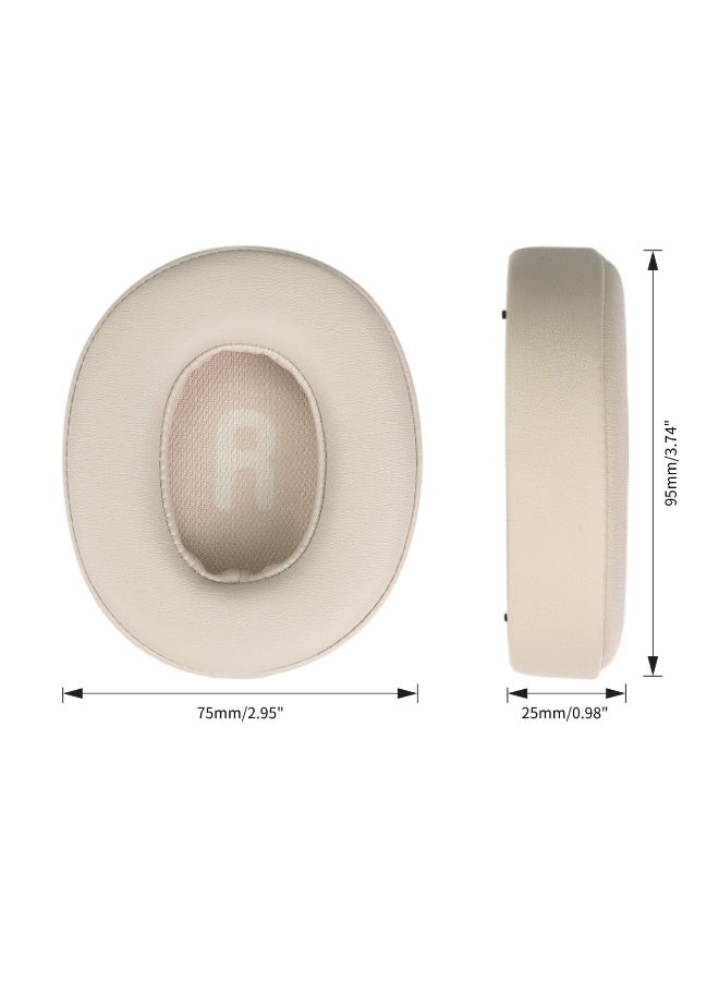 Earpads Replacement for JBL Tune 700BT/710BT/720BT/750BTNC/760NC/770NC Headphones Ear Pads Cushions with Softer Protein Leather Noise Isolation Foam (Sand Dune)  - Image 5
