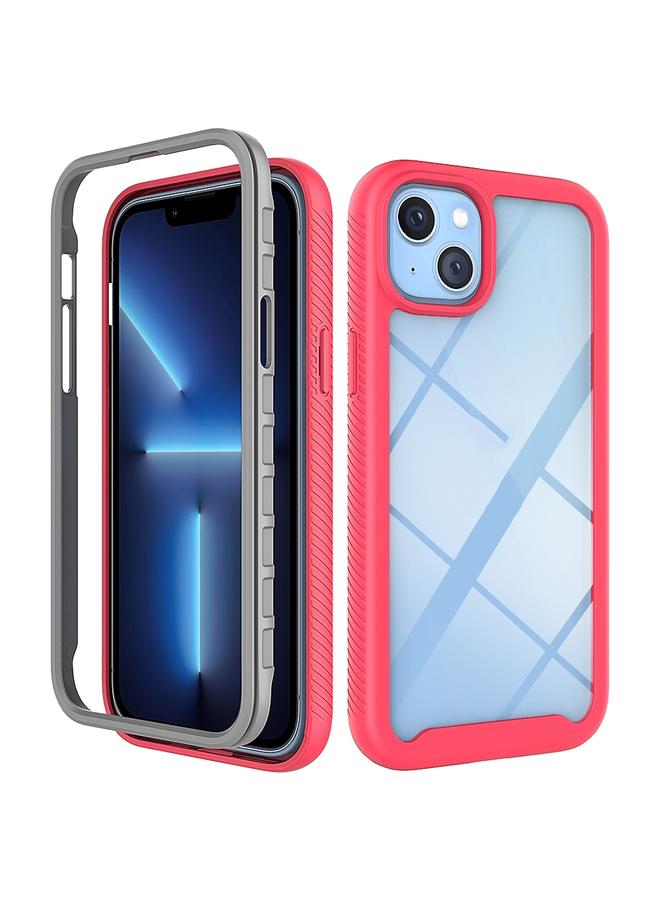 S-TOP Case For iPhone 14 Starry Sky Solid Color PC + TPU Phone Case - Image 1