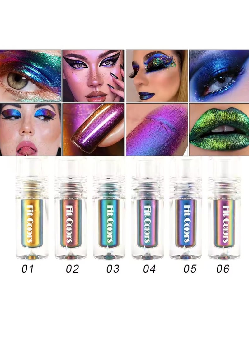 Fit Colors - Multi Use Liquid Glitter Makeup for Eyeshadow and Lipstick Liquid Glitter Eyeshadow Intense Colors Long Lasting Quick Dry Highly Pigmented Shimmer Eyeshadow Lipstick Liquid Glitter 05 - Image 1