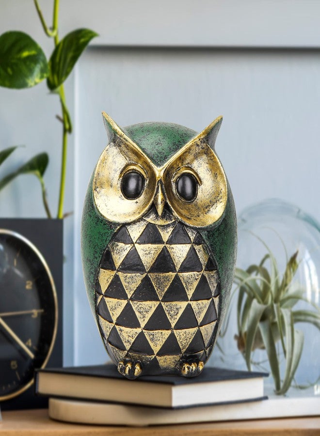 Leekung Owl Statue for Home Decor Accents,Owl Decor for Modern Bathroom Bookshelf Bedroom Mantle Living Room Home Office TV Stand Shelf Boho Decorations,Retro Decor Small Bird Items Gift for Women - Image 1