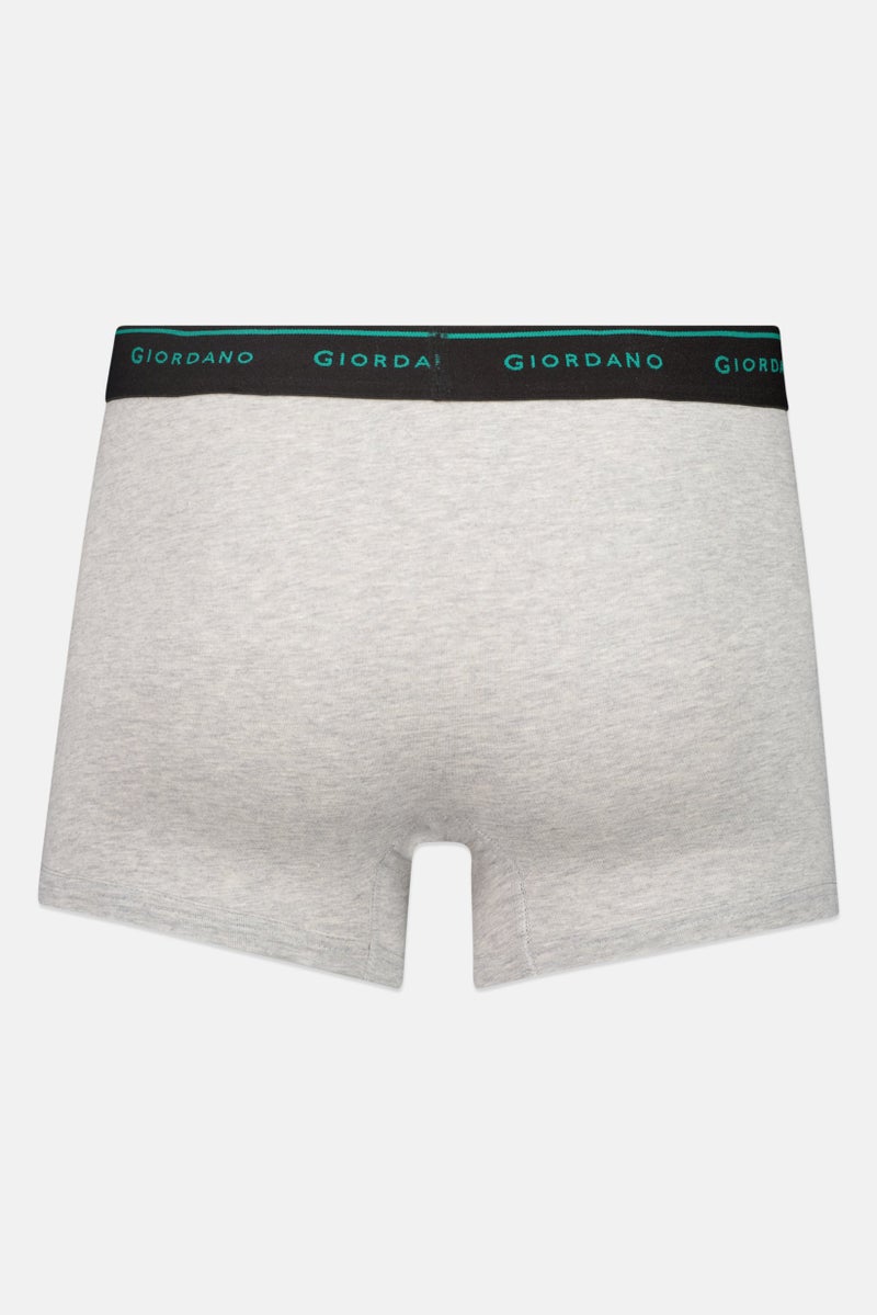 GIORDANO Men 2 Pieces Brand Logo Trunks, Multicolor - Image 2