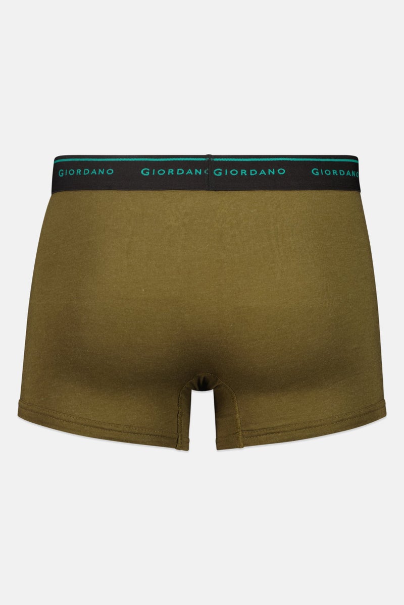 GIORDANO Men 2 Pieces Brand Logo Trunks, Multicolor - Image 3