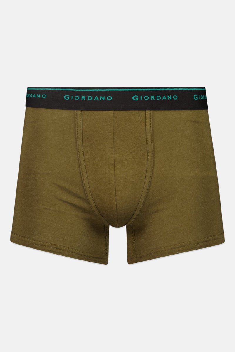 GIORDANO Men 2 Pieces Brand Logo Trunks, Multicolor - Image 5