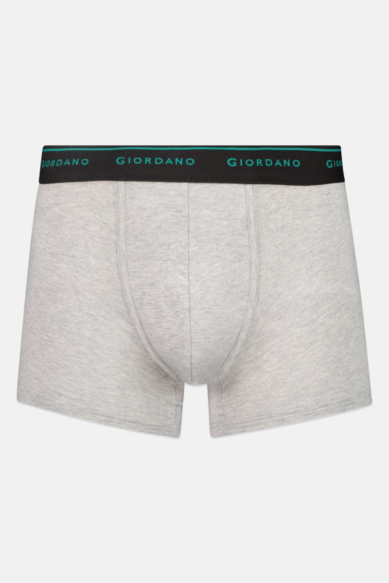 GIORDANO Men 2 Pieces Brand Logo Trunks, Multicolor - Image 4