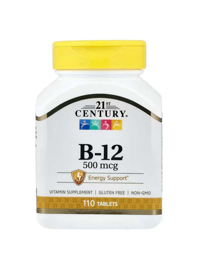 21st Century Vitamin B-12, 500 mcg, 110 Tablets - Image 1